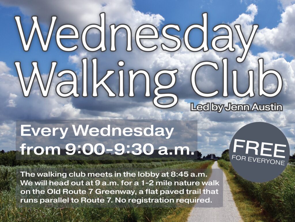 Wednesday Walking Club 9am-9:30 am