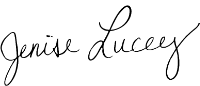 Jenise Lucey's signature