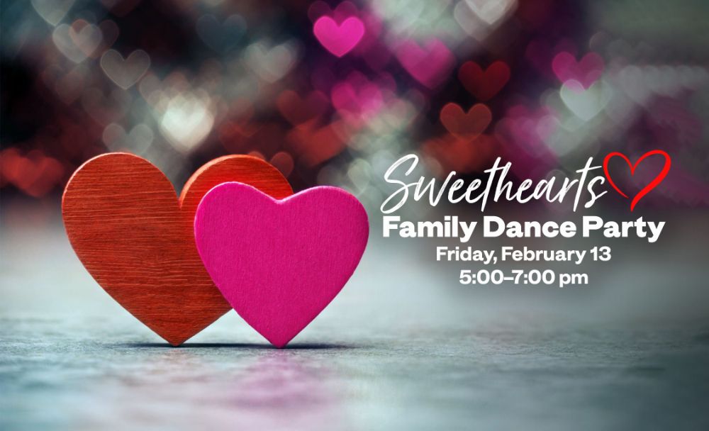 Fiesta de Baile Familiar Sweethearts. Viernes 13 de febrero, de 17.00 a 19.00 h